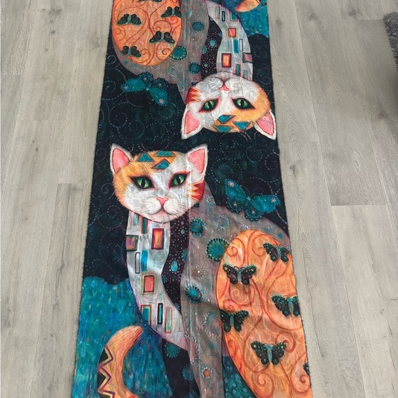 Accessories - Colorful Cat-Themed shawl